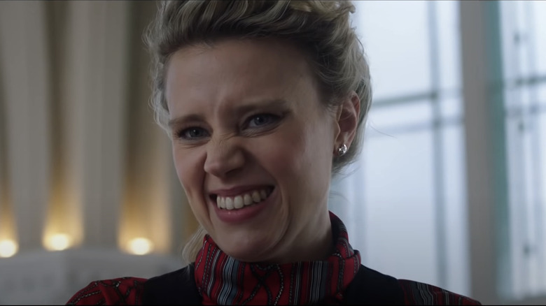 Kate Mckinnon grimacing in "The Spy Who Dumped Me"