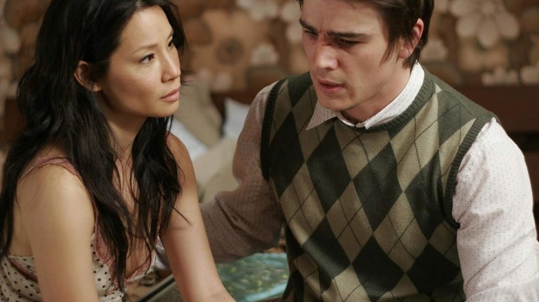 Lucy Liu sits with Josh Harnett