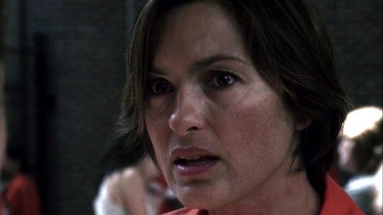 Benson talking to inmate