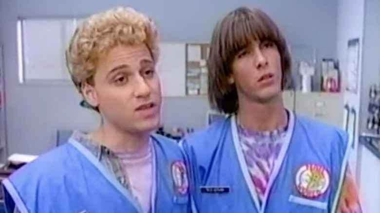 Bill and Ted tilt their heads