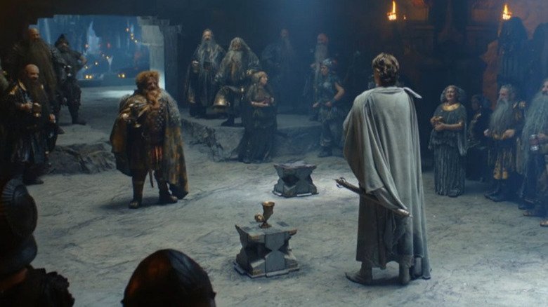 Durin and Elrond face off