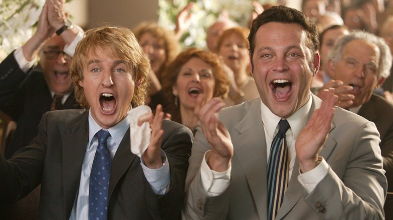 Vince Vaughn as Jeremy and Owen Wilson as John in Wedding Crashers