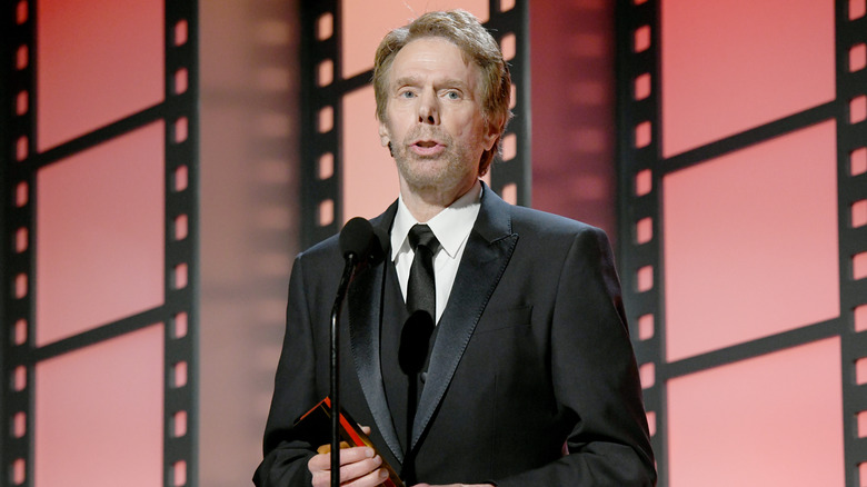 Jerry Bruckheimer accepting AARP award for Top Gun Maverick