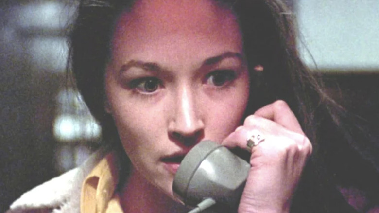 Olivia Hussey on phone