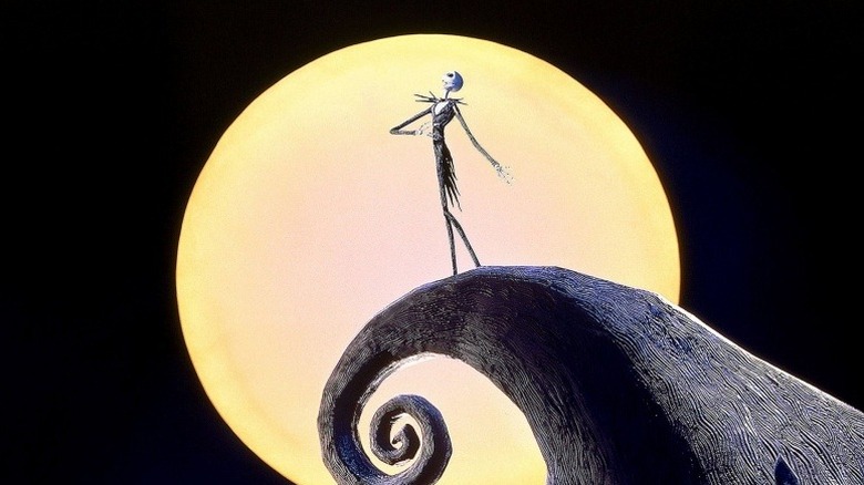 Jack Skellington in front of Moon