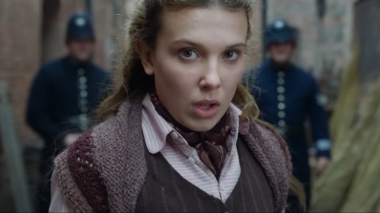 Millie Bobby Brown investigates as Enola Holmes in Enola Holmes 2