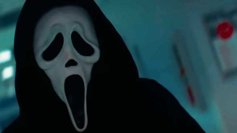 Ghostface hunts in Scream 2022