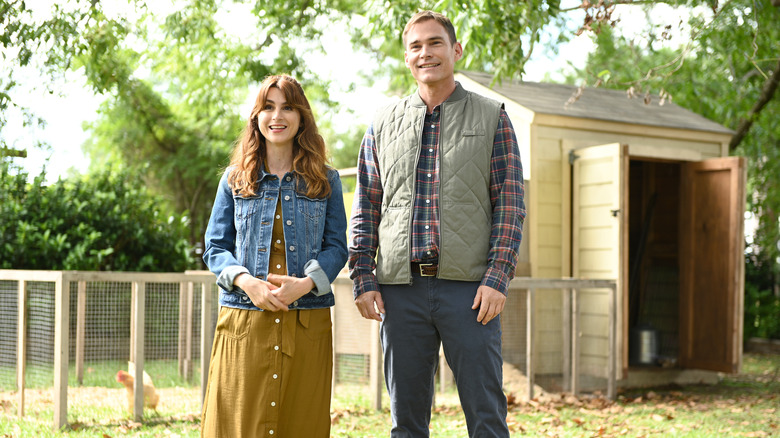 Cheryl and Father Joe smiling