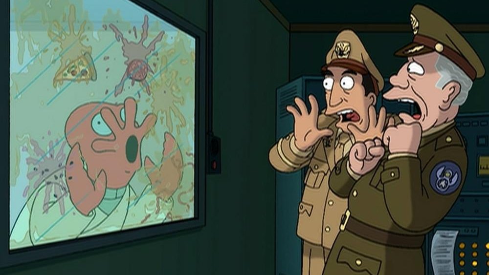 Zoidberg vivisected on Futurama's "Roswell that Ends Well"