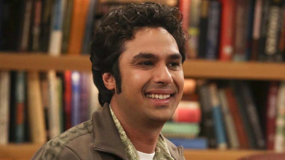 Raj smiling The Big Bang Theory