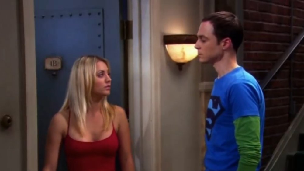 Sheldon and Penny have a confrontation on The Big Bang Theory