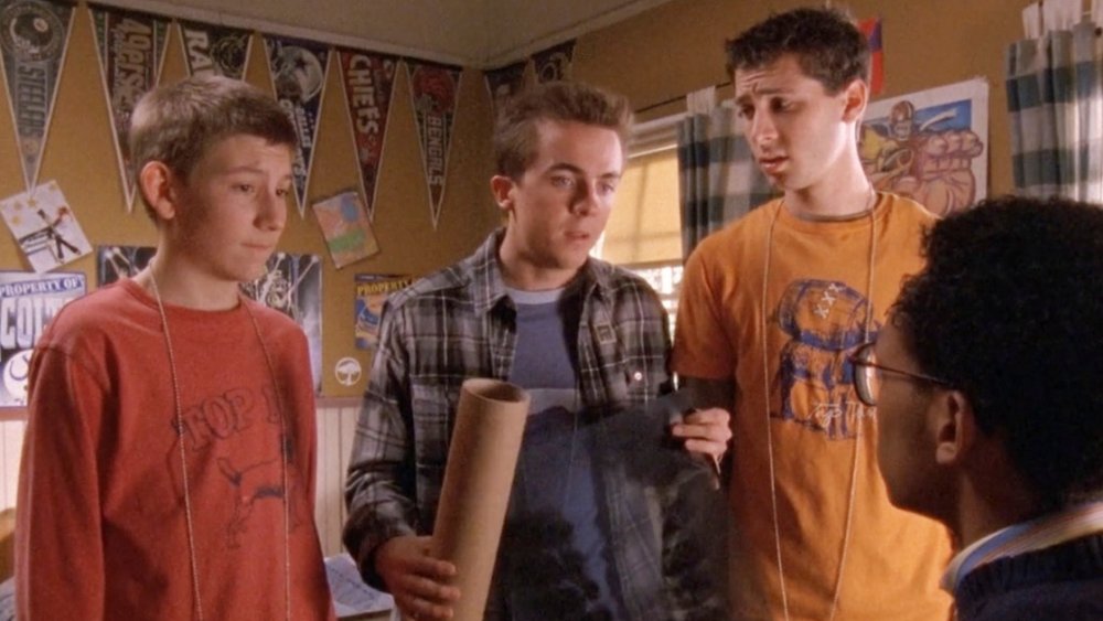 Erik Per Sullivan, Frankie Muniz, Justin Berfield, and Craig Lamar Traylor in Malcolm in the Middle