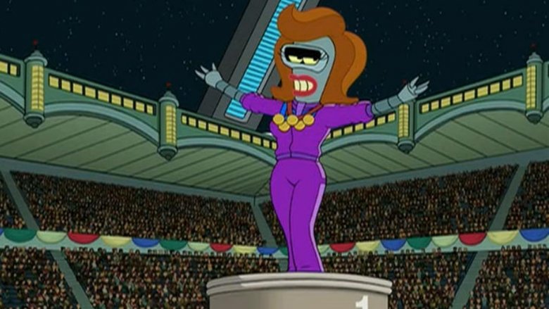 Bender as Coilette from Futurama