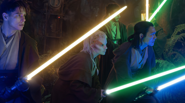 Jedi Lightsabers in action