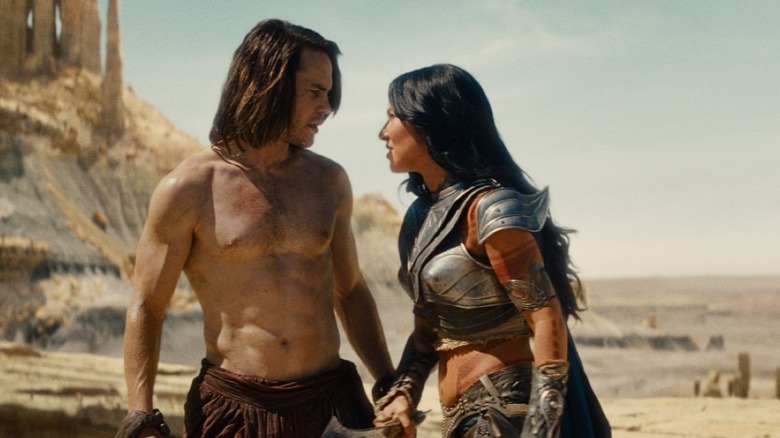 John Carter and Dejah Thoris speaking in John Carter