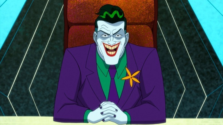 The Joker seated