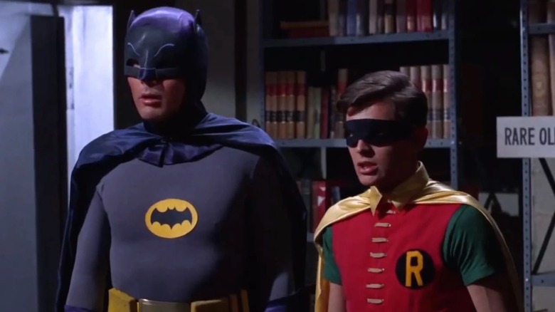 Adam West as Batman and Burt Ward as Robin