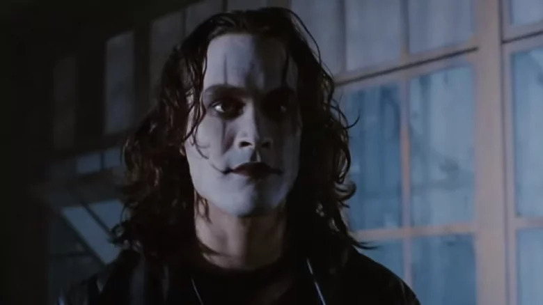 Brandon Lee in Crow makeup