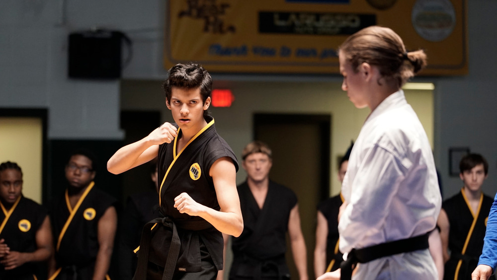 Xolo Maridueña and Tanner Buchanan on Cobra Kai