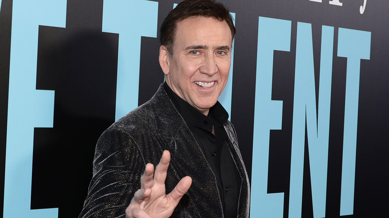 Nicolas Cage at event smiling