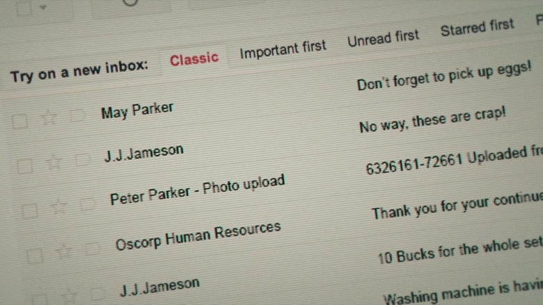 Email, The Amazing Spider-Man 2