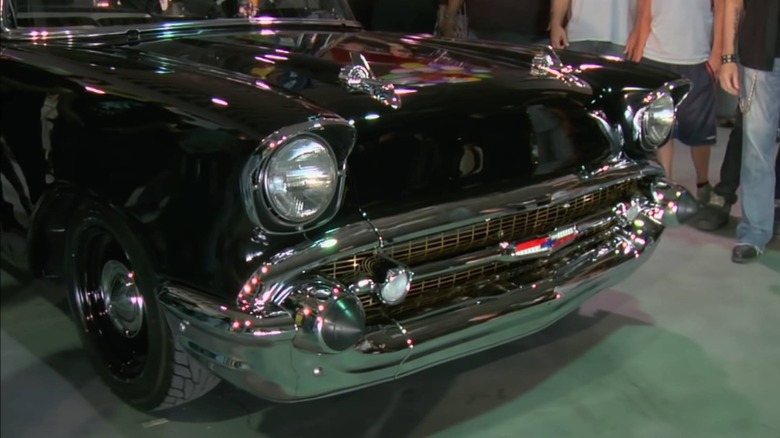 A restored 1957 Chevy 
