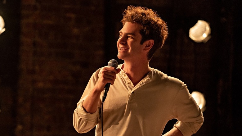 Andrew Garfield performing