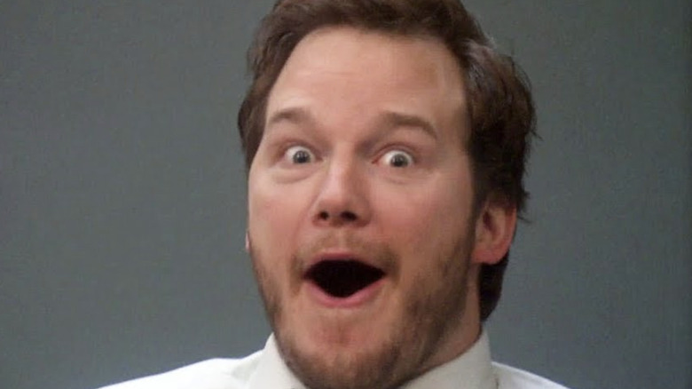 Chris Pratt mouth open