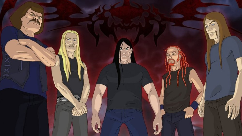 The members of Dethklok from Metalocalypse