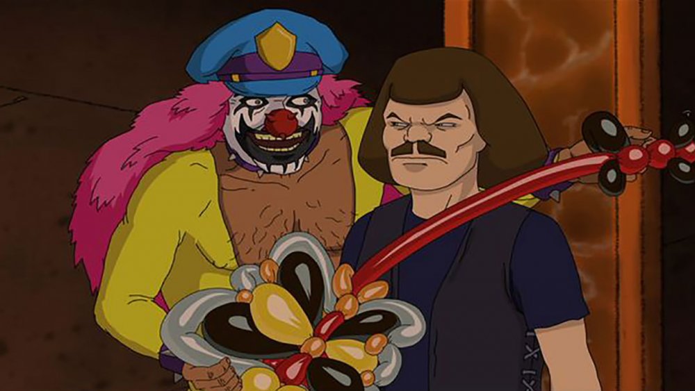 William Murderface gets cozy with a metal clown