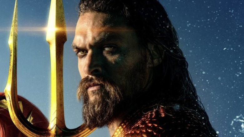 Aquaman holding a trident