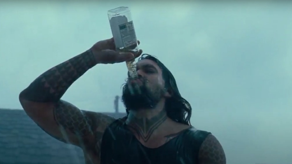 Aquaman drinking