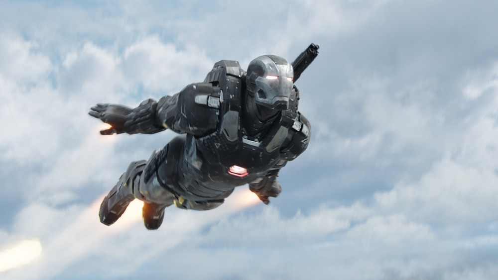 War Machine flying in sky