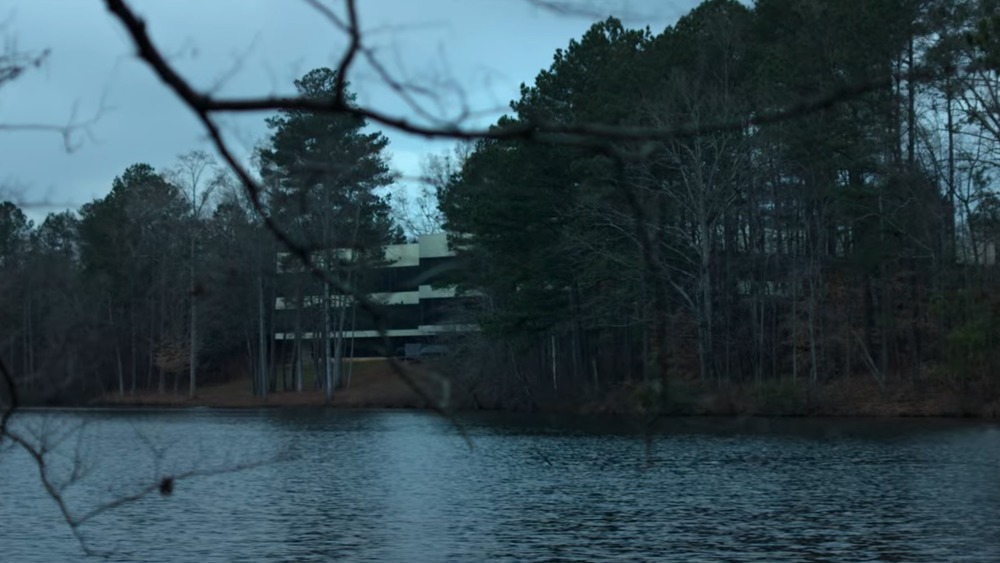 Lake surrounded by trees