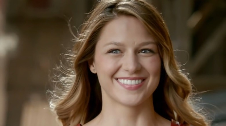 Supergirl smiling