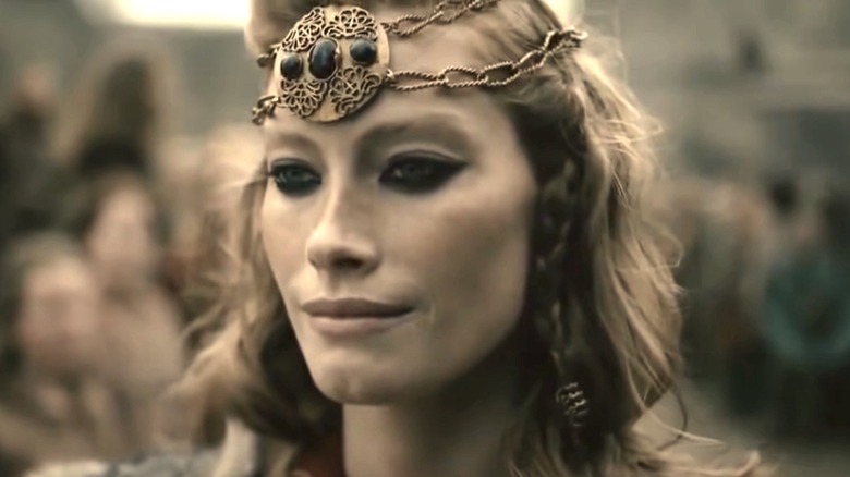 Aslaug smiling at death