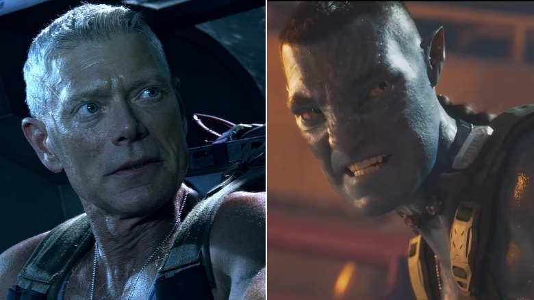 Stephen Lang next to his avatar