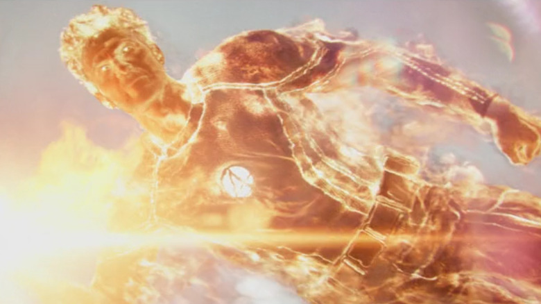 Johnny Storm covered in fire (2024)