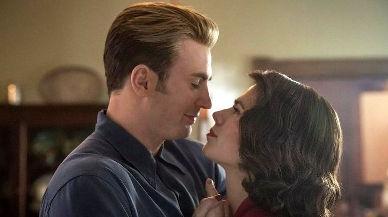 Steve Rogers dancing with Peggy Carter