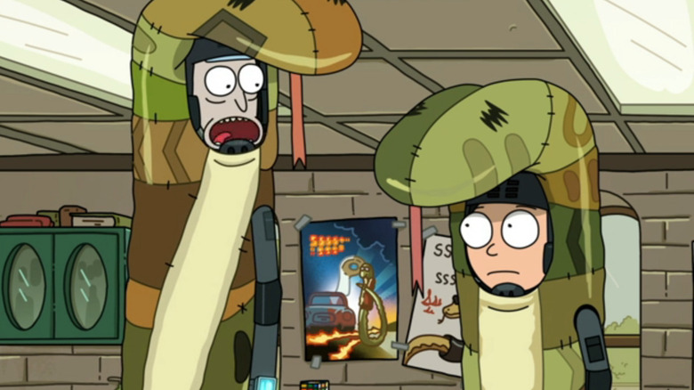 Rick and Morty go to snake MIT in Rick and Morty