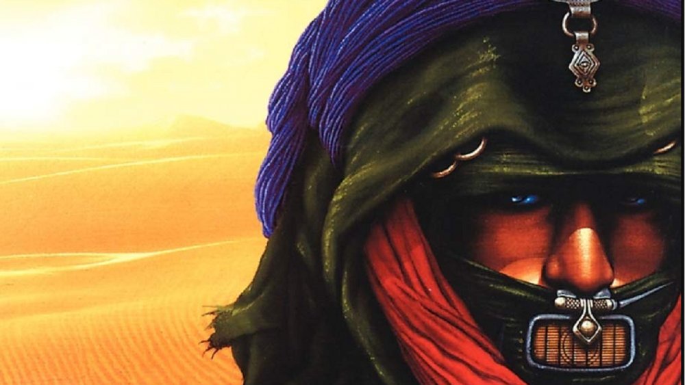 An illustration of a Fremen for the cover of Frank Herbert's 'Eye'