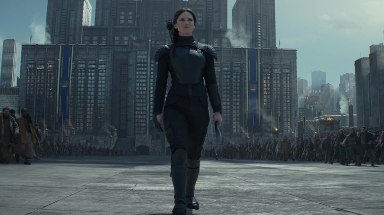 Katniss walking