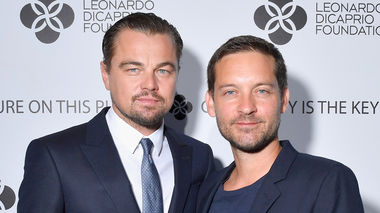 Leonardo DiCaprio and Tobey Maguire at an event