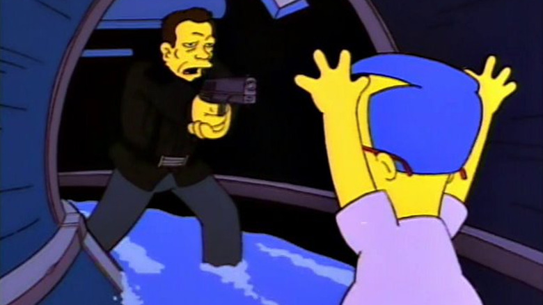 Milhouse in the Fugitive parody 