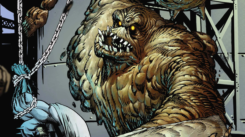 Clayface subdues Batman