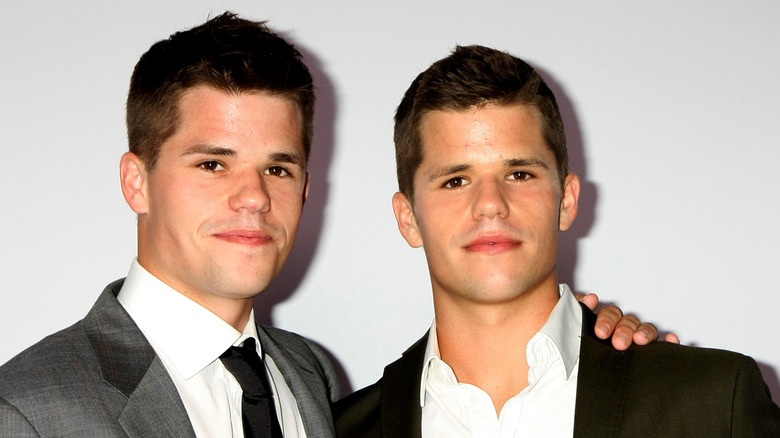 Charlie and Max Carver posing together