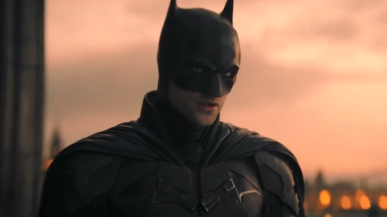 The Batman looking serious