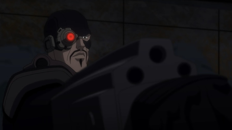 Deadshot aiming at Batman