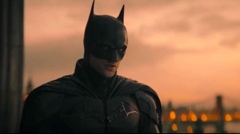 Pattinson appears as Batman 