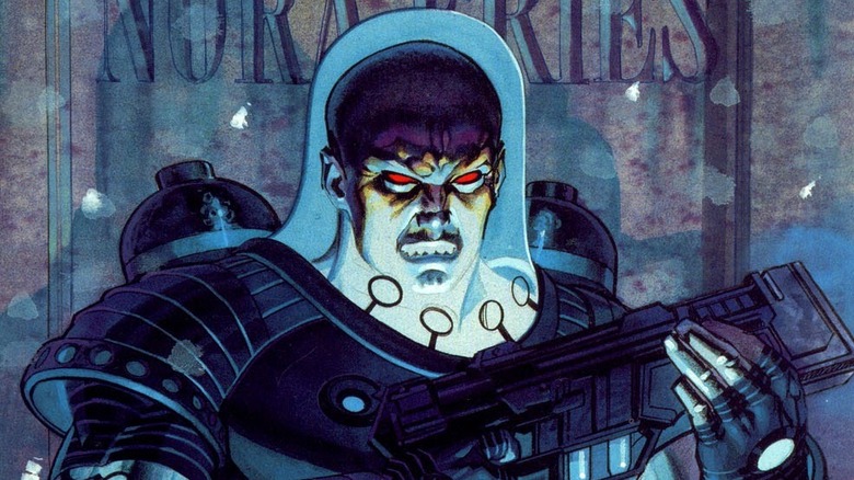 Mr. Freeze holding gun